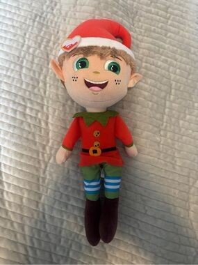 Kinder Ferrero Christmas Elf Plush Santa Holiday Doll 14”